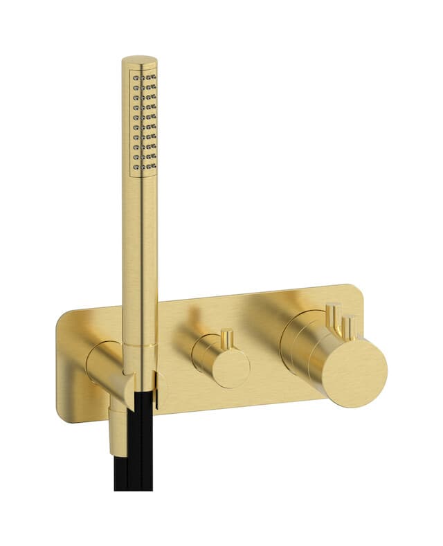 IB Rubinetterie MilanoTorino – Θερμοστατικός Μίκτης Ντους – Brushed Pale Gold (MT613IS)