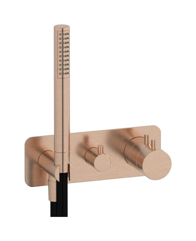 IB Rubinetterie MilanoTorino – Θερμοστατικός Μίκτης Ντους – Brushed Rose Gold (MT613SR)