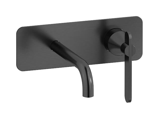 IB Rubinetterie Soho – Μπαταρία Νιπτήρα Τοίχου – Brushed Black Chrome (OH206CS)