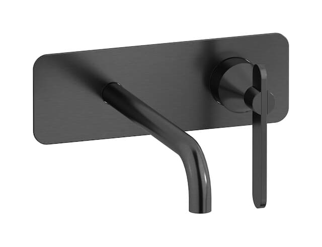 IB Rubinetterie Soho – Μπαταρία Νιπτήρα Τοίχου – Brushed Black Chrome (OH207CS)