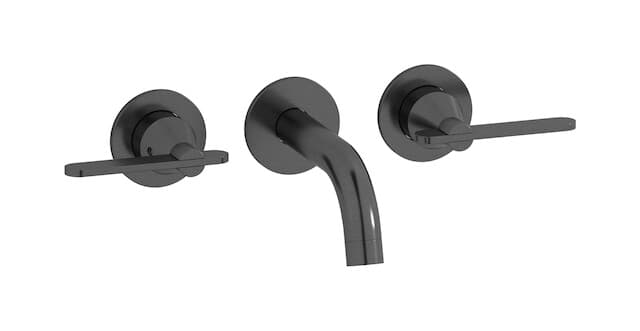 IB Rubinetterie Soho – Μπαταρία Νιπτήρα Τοίχου – Brushed Black Chrome (OH306CS)