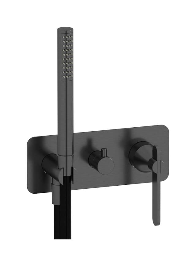 IB Rubinetterie Soho – Μπαταρία Νιπτήρα Τοίχου – Brushed Black Chrome (OH313CS)
