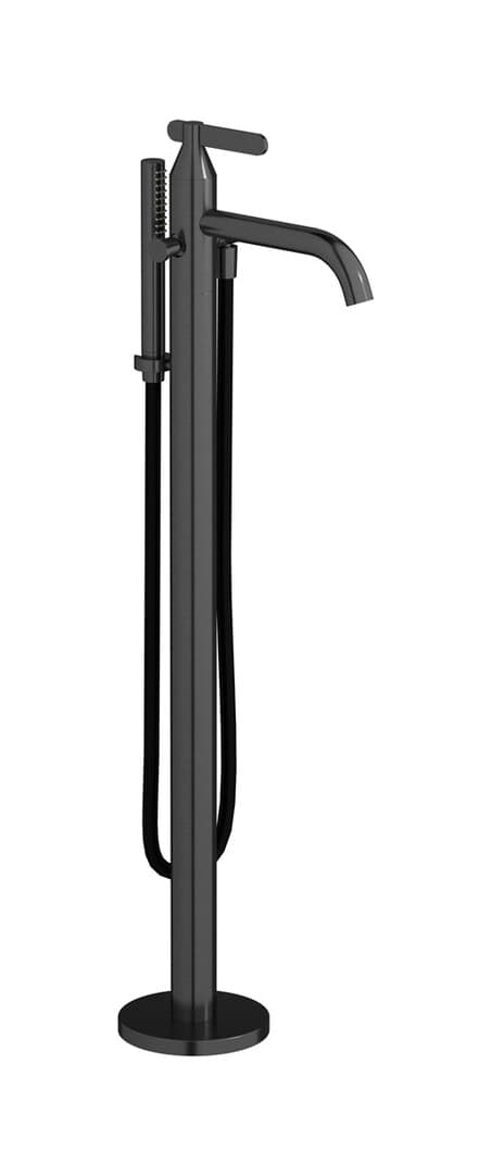 IB Rubinetterie Soho – Μπαταρία Μπανιέρας Δαπέδου – Brushed Black Chrome (OH399CS)