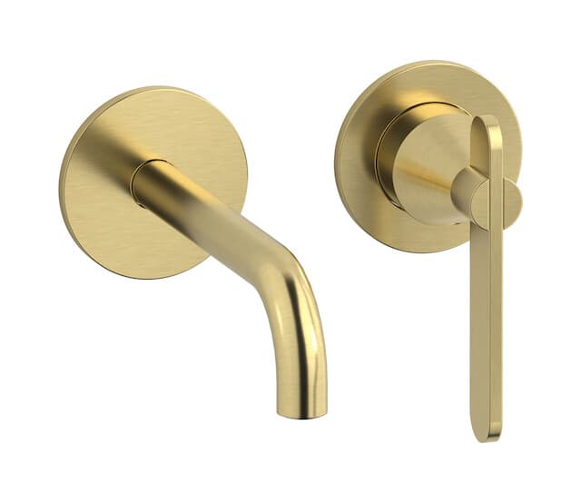 IB Rubinetterie Soho – Μπαταρία Νιπτήρα Τοίχου – Brushed Pale Gold (OH406IS)