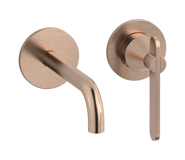 IB Rubinetterie Soho – Μπαταρία Νιπτήρα Τοίχου – Brushed Rose Gold (OH406SR)