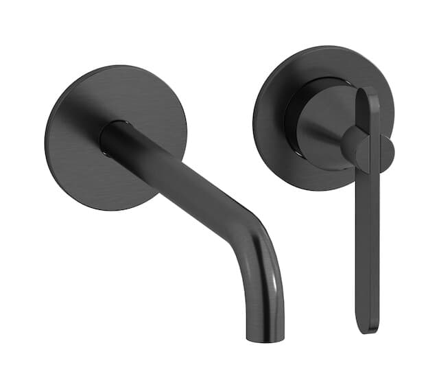 IB Rubinetterie Soho – Μπαταρία Νιπτήρα Τοίχου – Brushed Black Chrome (OH407CS)