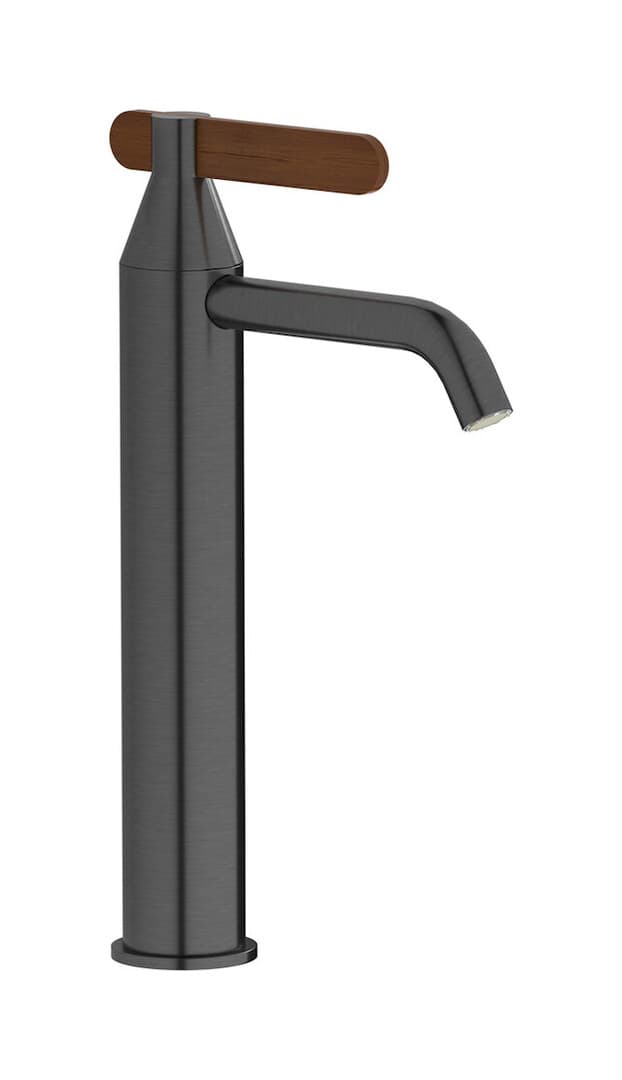 IB Rubinetterie Soho – Μπαταρία Νιπτήρα Ψηλή – Brushed Black Chrome (OL202CS)