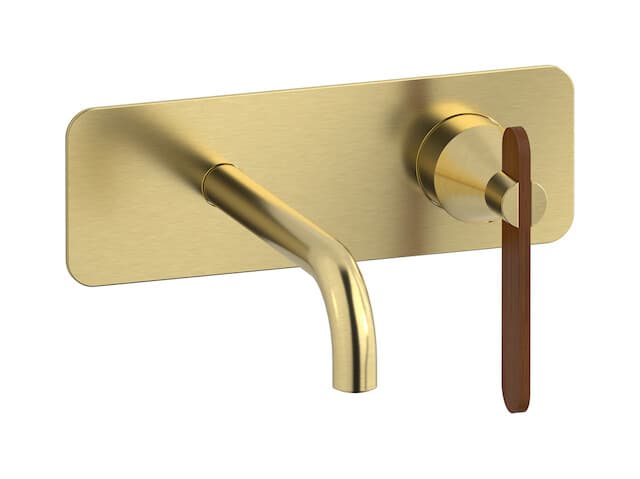 IB Rubinetterie Soho – Μπαταρία Νιπτήρα Τοίχου – Brushed Pale Gold (OL206IS)