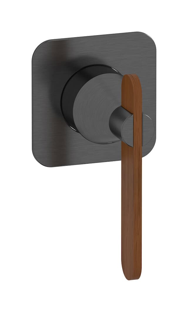 IB Rubinetterie Soho – Μπαταρία Νιπτήρα Τοίχου – Brushed Black Chrome (OL300CS)
