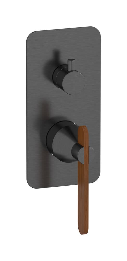 IB Rubinetterie Soho – Μπαταρία Νιπτήρα Τοίχου – Brushed Black Chrome (OL310CS)