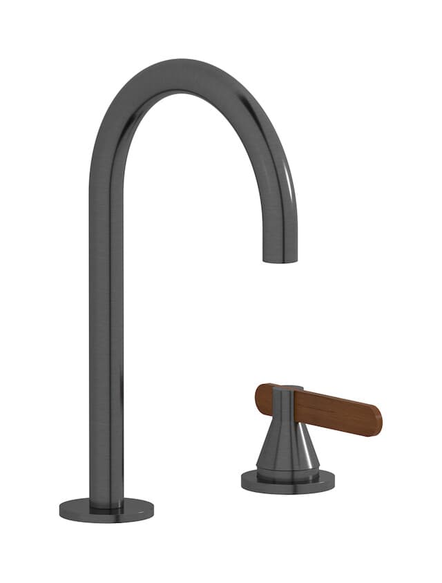 IB Rubinetterie Soho – Μπαταρία Νιπτήρα Τοίχου – Brushed Black Chrome (OL394CS)