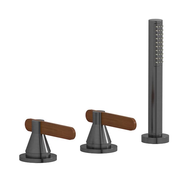 IB Rubinetterie Soho – Μπαταρία Λουτρού – Brushed Black Chrome (OL397CS)