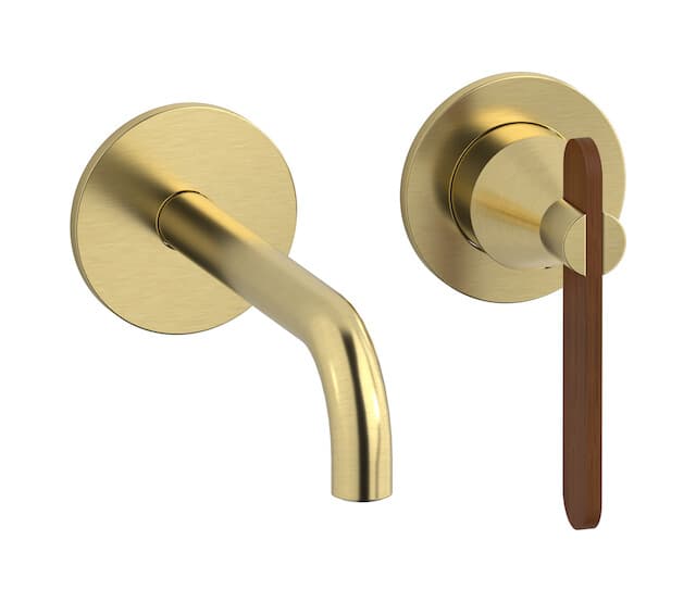 IB Rubinetterie Soho – Μπαταρία Νιπτήρα Τοίχου – Brushed Pale Gold (OL406IS)
