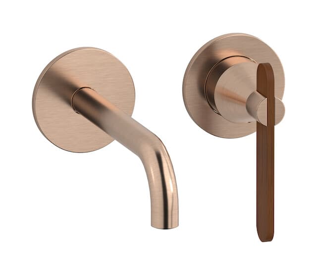 IB Rubinetterie Soho – Μπαταρία Νιπτήρα Τοίχου – Brushed Rose Gold (OL406SR)