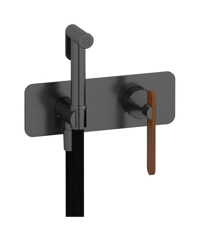 IB Rubinetterie Soho – Ντουζάκι Μπιντέ – Brushed Black Chrome (OL706CS)