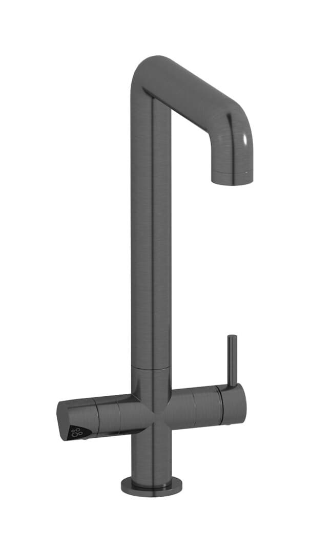 IB Rubinetterie Puro – Μπαταρία Κουζίνας – Brushed Black Chrome (PU385CS)