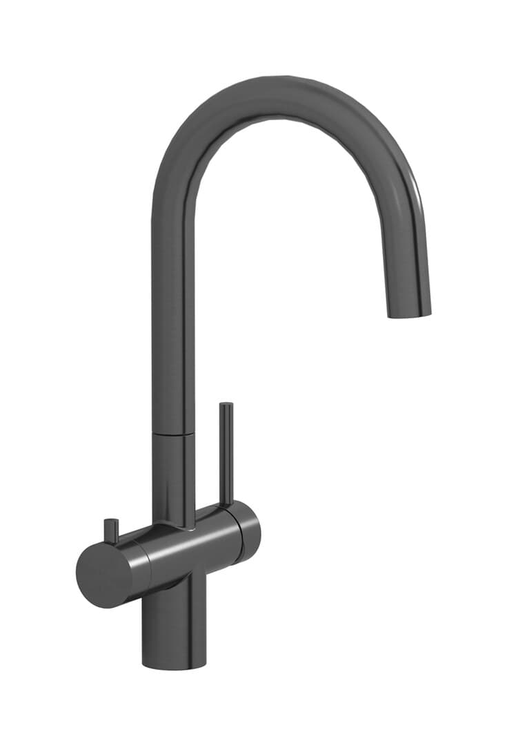 IB Rubinetterie Puro 316 – Μπαταρία Κουζίνας – Brushed Black Metal (PU387BM)