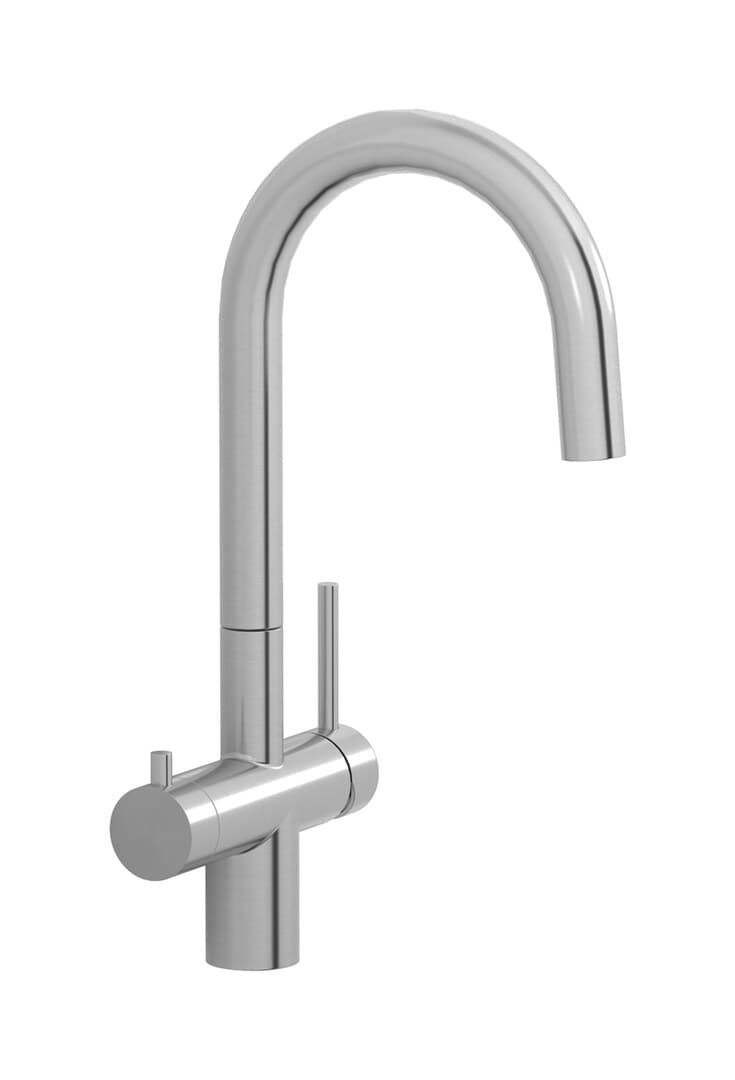 IB Rubinetterie Puro 316 – Μπαταρία Κουζίνας – Brushed Stainless Steel (PU387SA)