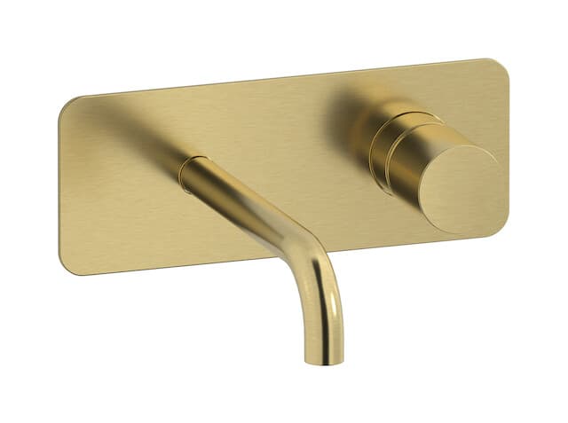IB Rubinetterie Brera – Μπαταρία Νιπτήρα Τοίχου – Brushed Pale Gold (RR206IS)