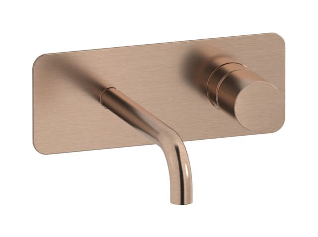 IB Rubinetterie Brera – Μπαταρία Νιπτήρα Τοίχου – Brushed Rose Gold (RR206SR)