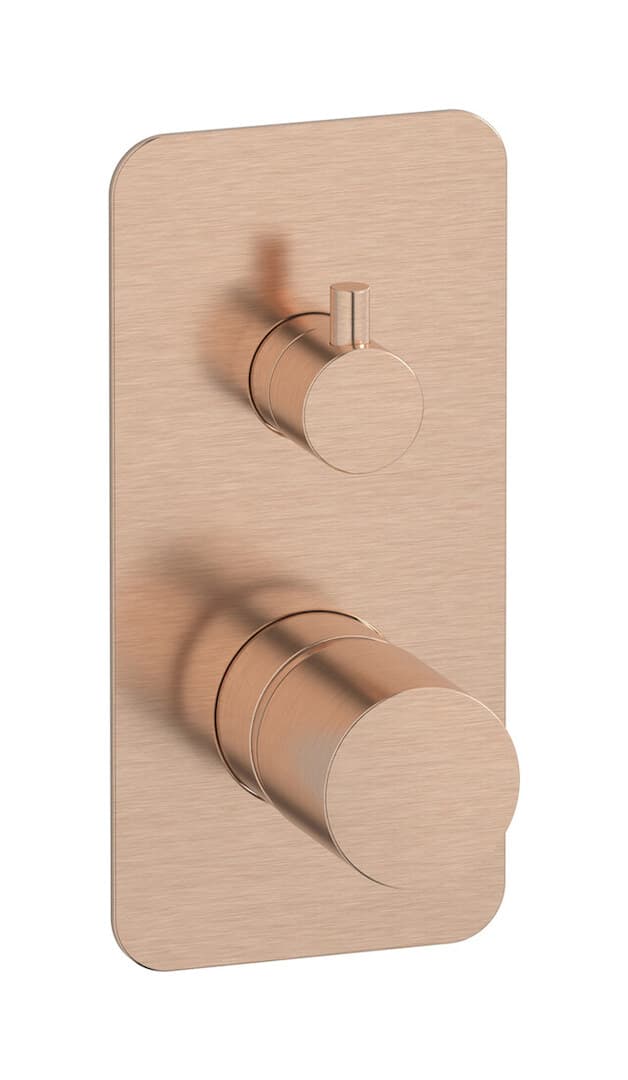 IB Rubinetterie Brera – Μπαταρία Νιπτήρα Τοίχου – Brushed Rose Gold (RR310SR)
