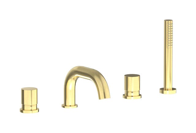 IB Rubinetterie Brera – Μπαταρία Μπανιέρας Πάγκου – Brushed Pale Gold (RR396IS)