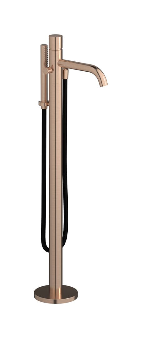 IB Rubinetterie Brera – Μπαταρία Λουτρού Δαπέδου – Brushed Rose Gold (RR399SR)