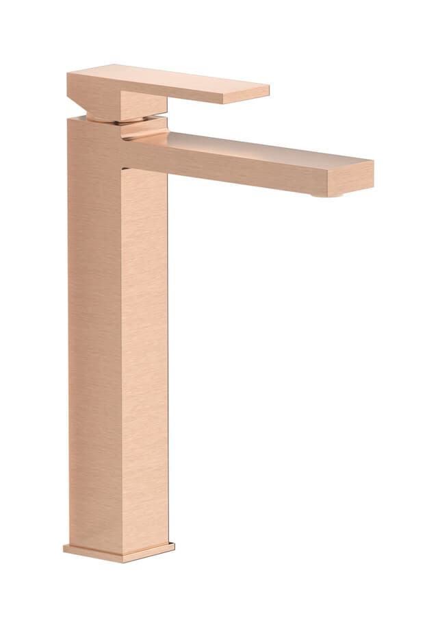 IB Rubinetterie Rubacuori – Μπαταρία Νιπτήρα Ψηλή – Brushed Rose Gold (RU202SR)