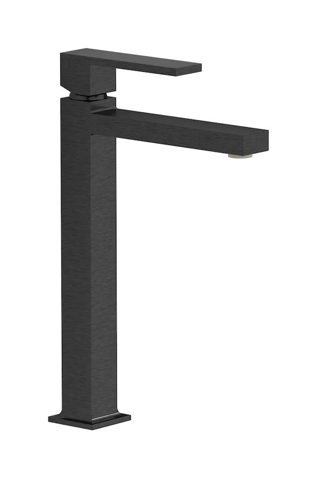 IB Rubinetterie Rubacuori – Μπαταρία Νιπτήρα Ψηλή – Brushed Black Chrome (RU203CS)