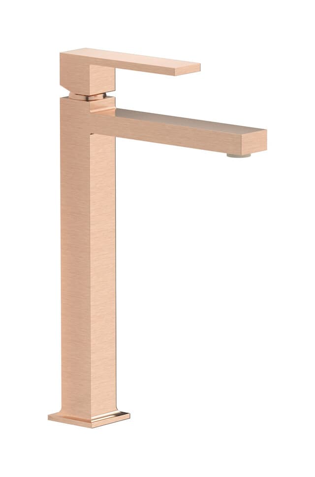IB Rubinetterie Rubacuori – Μπαταρία Νιπτήρα Ψηλή – Brushed Rose Gold (RU203SR)
