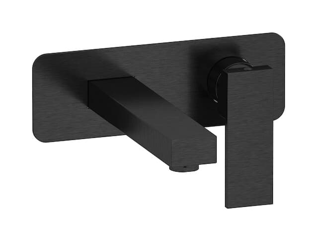 IB Rubinetterie Rubacuori – Μπαταρία Νιπτήρα Τοίχου – Brushed Black Chrome (RU206CS)