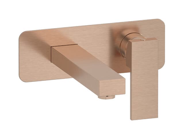 IB Rubinetterie Rubacuori – Μπαταρία Νιπτήρα Τοίχου – Brushed Rose Gold (RU206SR)