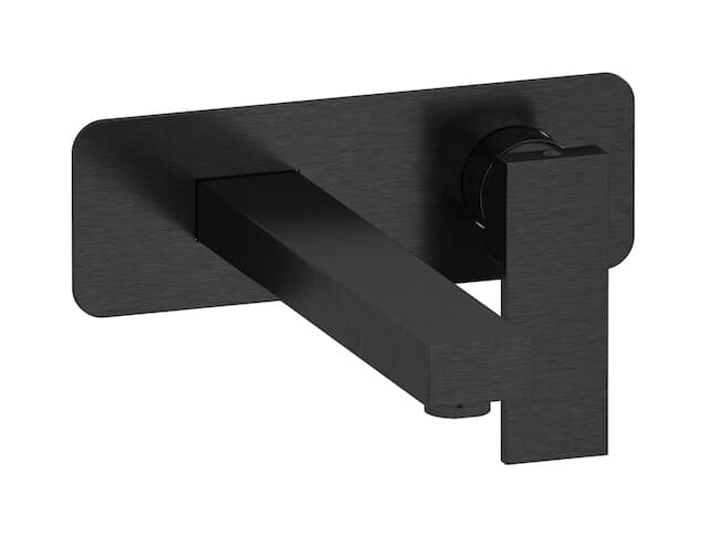 IB Rubinetterie Rubacuori – Μπαταρία Νιπτήρα Τοίχου – Brushed Black Chrome (RU207CS)
