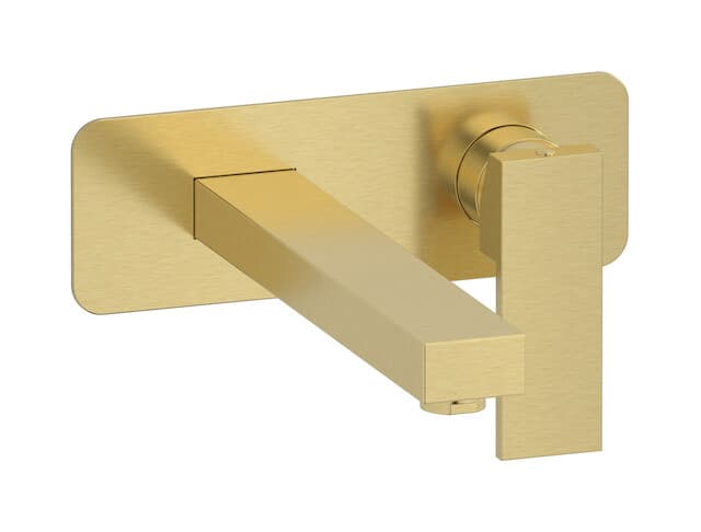 IB Rubinetterie Rubacuori – Μπαταρία Νιπτήρα Τοίχου – Brushed Pale Gold (RU207IS)