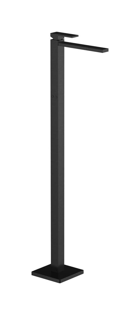 IB Rubinetterie Rubacuori – Μπαταρία Νιπτήρα Δαπέδου – Brushed Black Chrome (RU299CS)