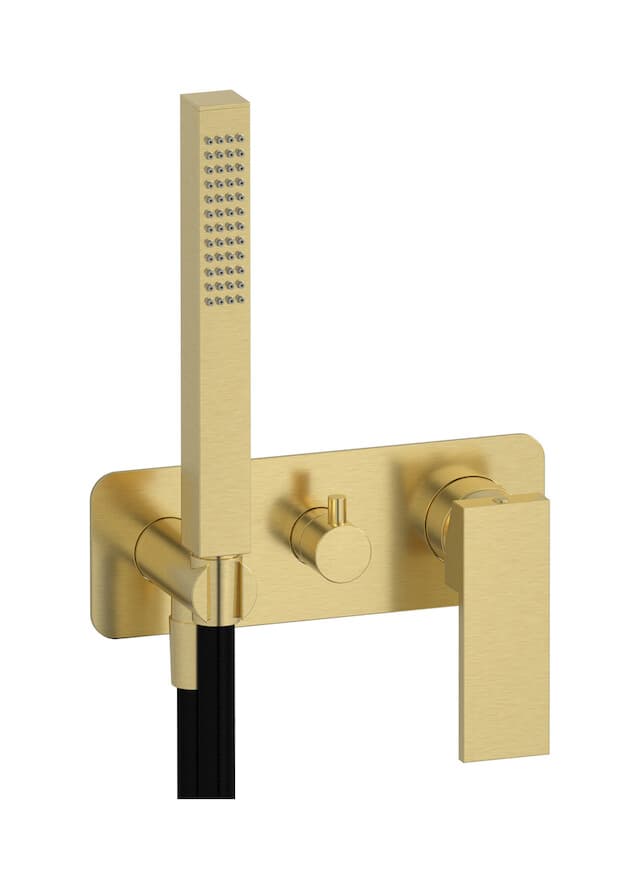 IB Rubinetterie Rubacuori – Μπαταρία Νιπτήρα Τοίχου – Brushed Pale Gold (RU314IS)