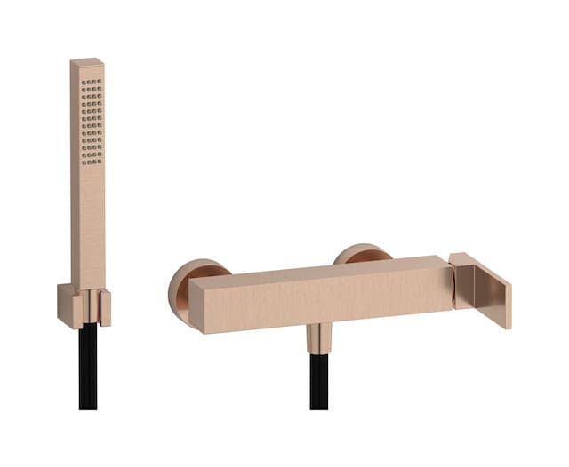 IB Rubinetterie Rubacuori – Μίκτης Ντους Εντοιχισμένος – Brushed Rose Gold (RU350SR)