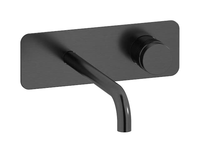 IB Rubinetterie Reflex – Μπαταρία Νιπτήρα Τοίχου – Brushed Black Chrome (RX207CS)