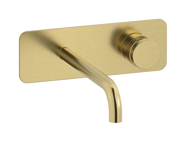 IB Rubinetterie Reflex – Μπαταρία Νιπτήρα Τοίχου – Brushed Pale Gold (RX207IS)