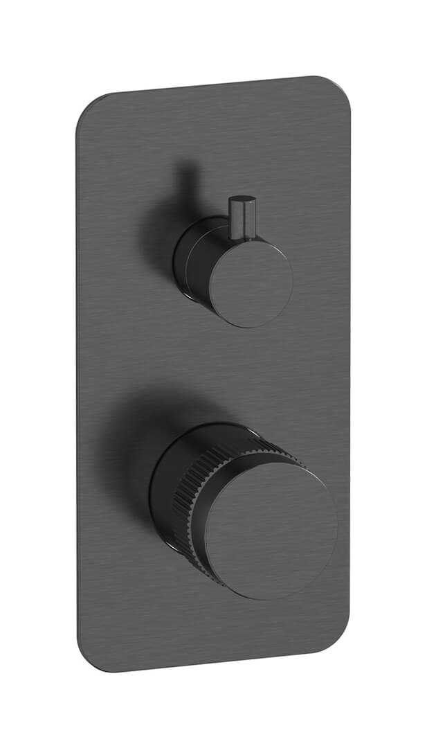 IB Rubinetterie Reflex – Μπαταρία Νιπτήρα Τοίχου – Brushed Black Chrome (RX312CS)