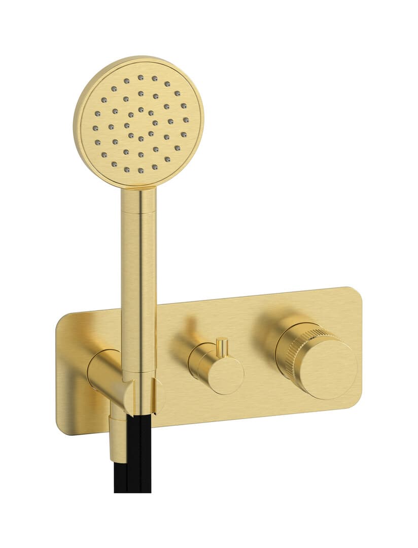 IB Rubinetterie Reflex – Μπαταρία Νιπτήρα Τοίχου – Brushed Pale Gold (RX314IS)