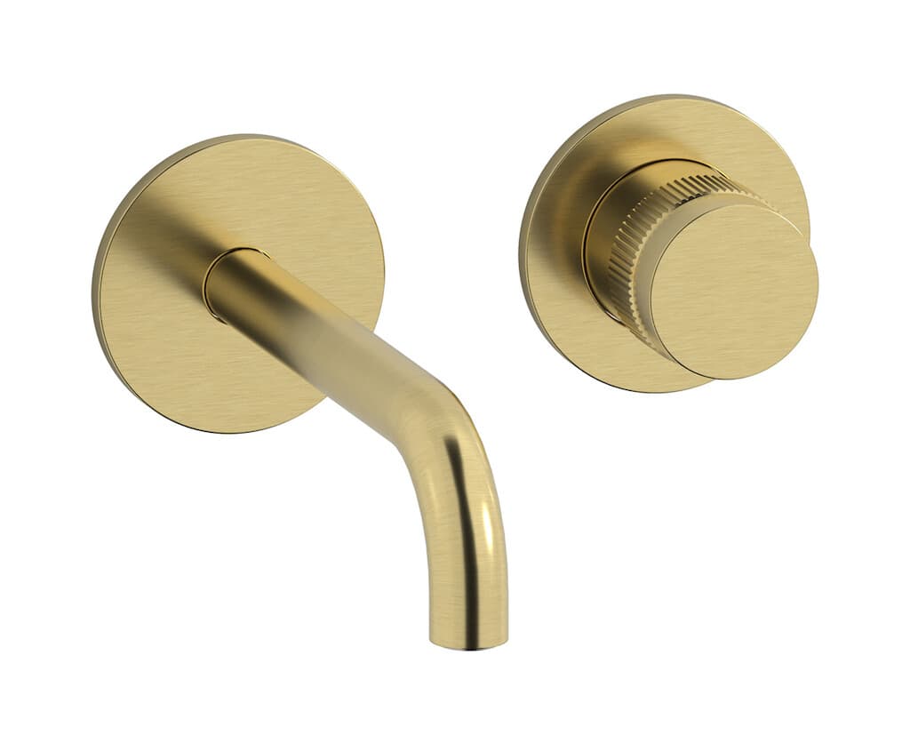 IB Rubinetterie Reflex – Μπαταρία Νιπτήρα Τοίχου – Brushed Pale Gold (RX406IS)