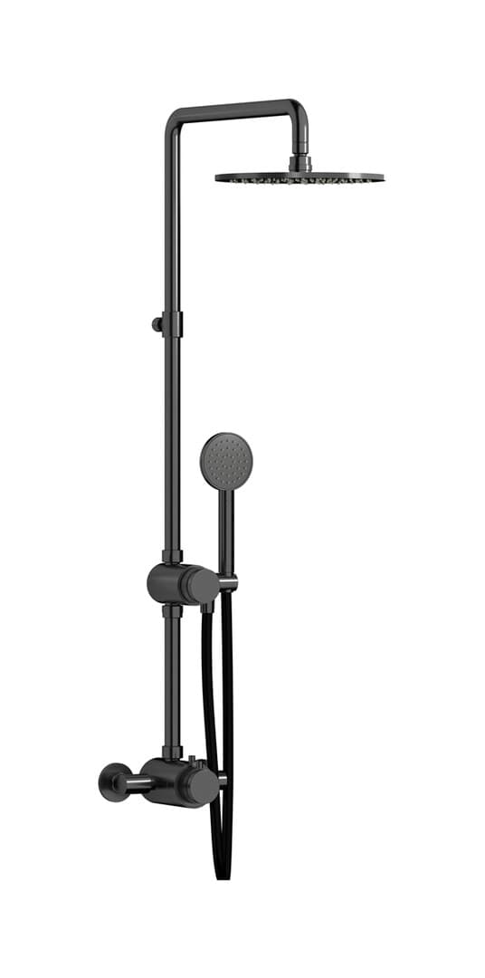 IB Rubinetterie Indoor Shower – Σετ Ντους – Brushed Black Chrome (RX800CS)