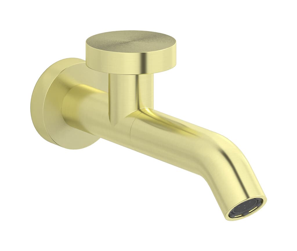IB Rubinetterie Totem – Μπαταρία Νιπτήρα Τοίχου – Brushed Warm Brass (TO209WA)