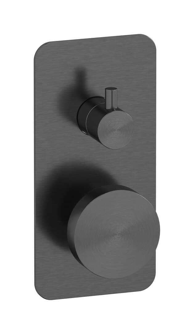 IB Rubinetterie Totem – Εξωτερικά Μέρη Εντοιχισμού Ντους – Brushed Black Metal (TO310BM)