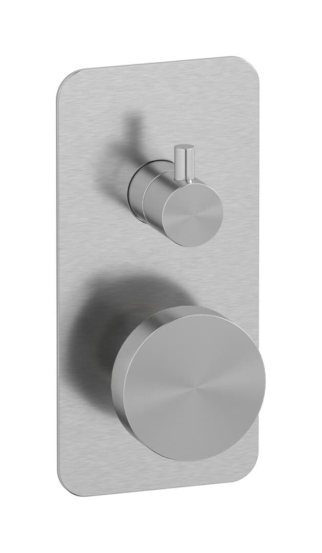IB Rubinetterie Totem – Μπαταρία Νιπτήρα Τοίχου – Brushed Stainless Steel (TO310SA)