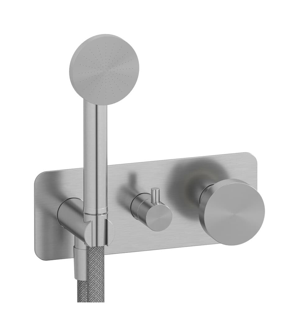 IB Rubinetterie Totem – Σετ Εντοιχισμού – Brushed Stainless Steel (TO313SA)