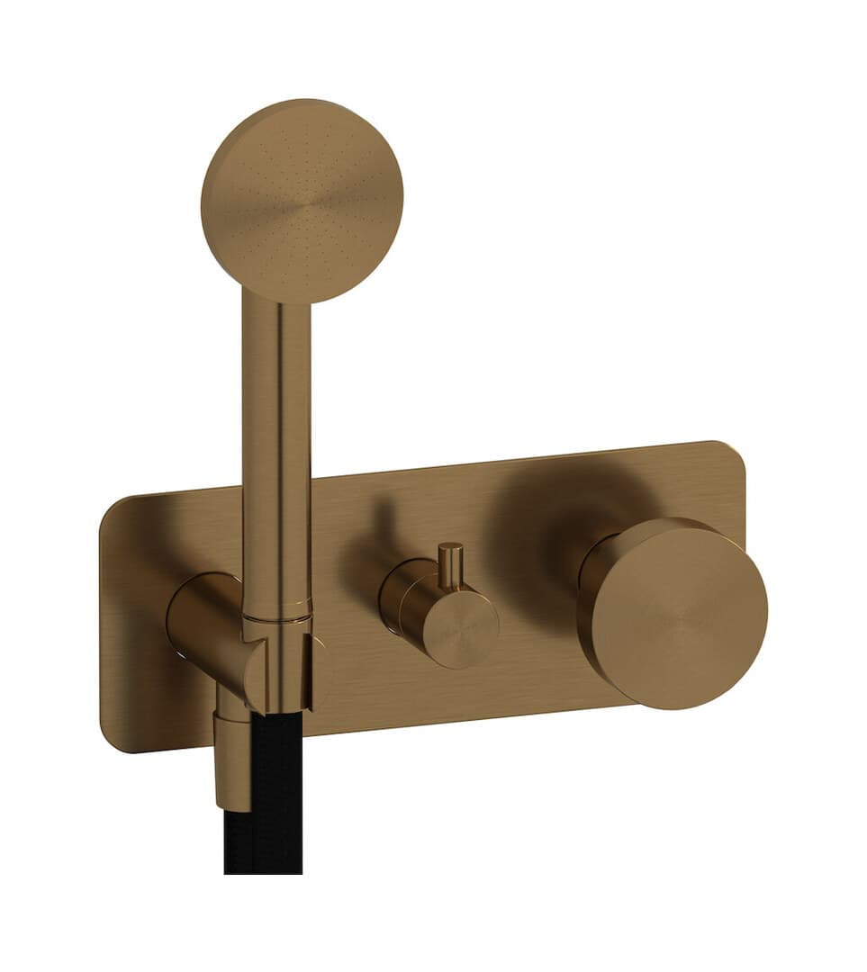 IB Rubinetterie Totem – Μπαταρία Νιπτήρα Τοίχου – Brushed Warm Bronze (TO313WB)