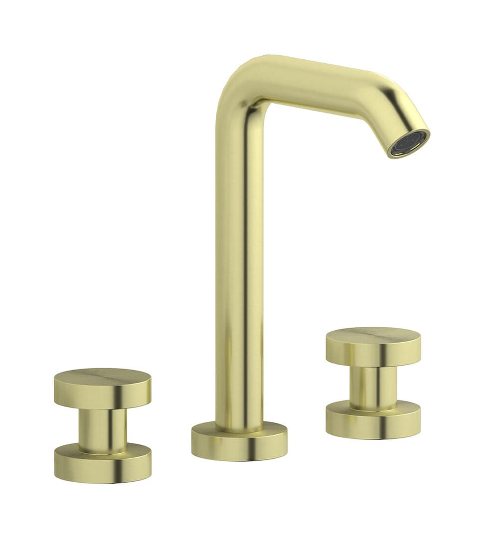 IB Rubinetterie Totem – Μπαταρία Νιπτήρα Ψηλή – Brushed Warm Brass (TO390WA)