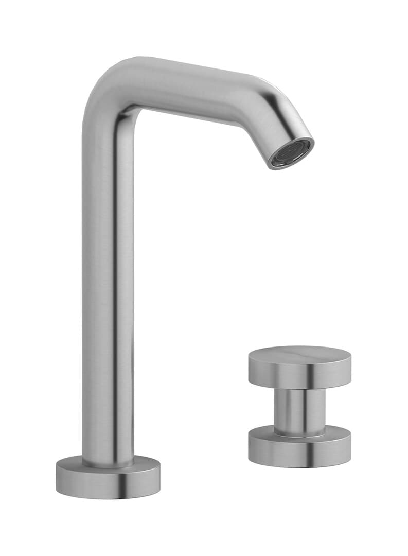 IB Rubinetterie Totem – Μπαταρία Νιπτήρα Ψηλή – Brushed Stainless Steel (TO395SA)